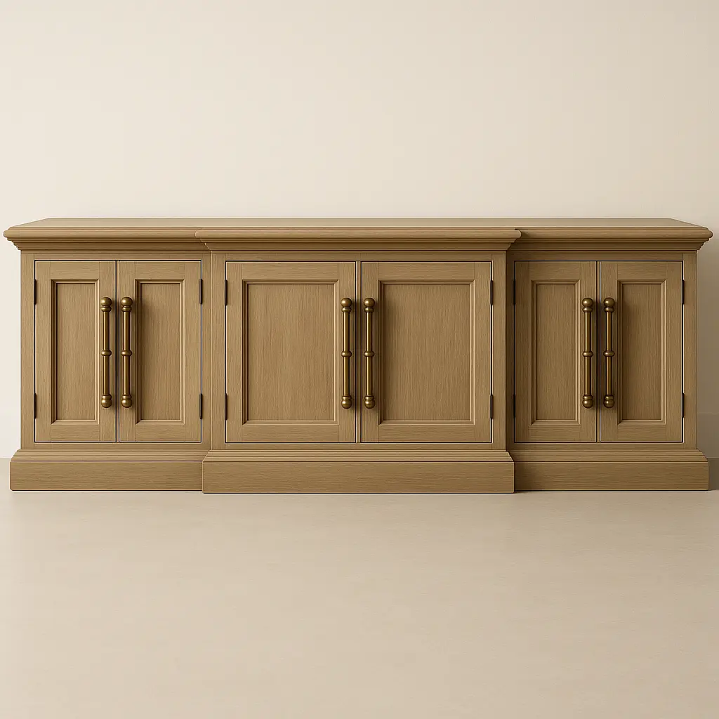 Hunter Entertainment Console with Smoked Glass
