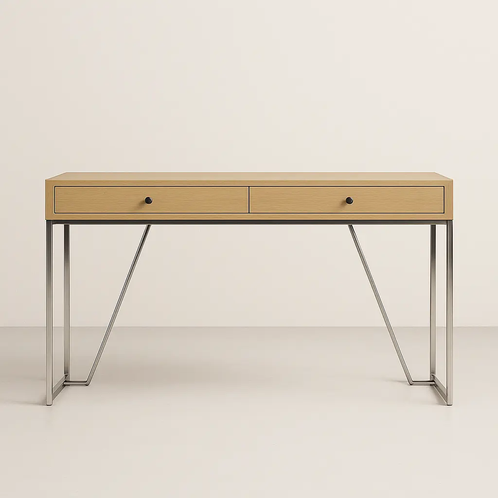 Somerset Desk with Smoked Glass