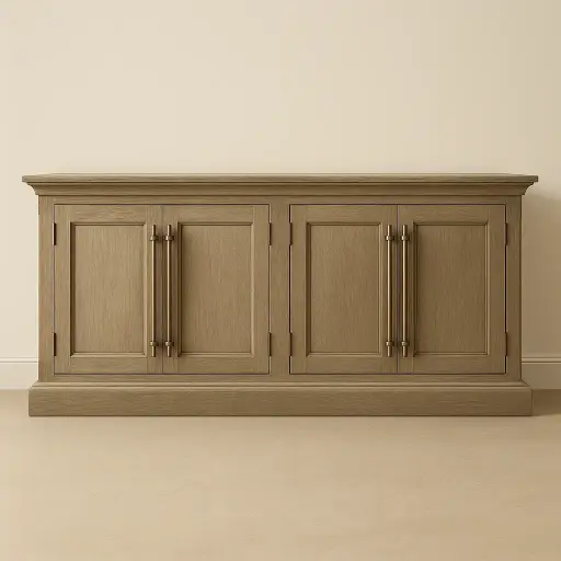 Hunter Console with Smoked Glass