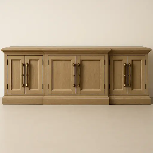 Hunter Entertainment Console with Smoked Glass